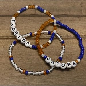 Florida Gators Beaded Bracelet Stack